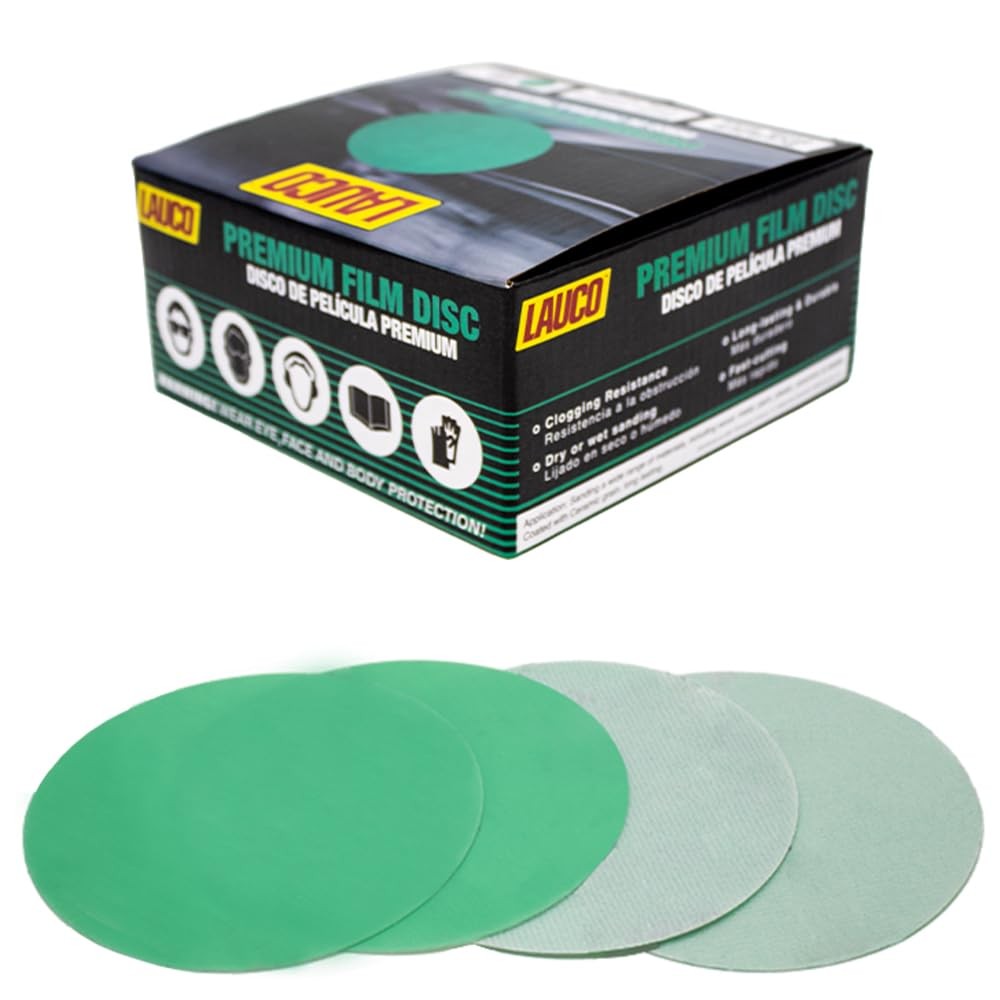 Premium 6″ Hook and Loop Sanding Ceramic Discs (Box of 50) – (GRIT-1500) 25946