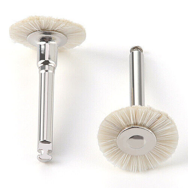 Dental Polishing Brush Wheels Goat Hair/Felt/Cotton Contra Angle RA Latch Type