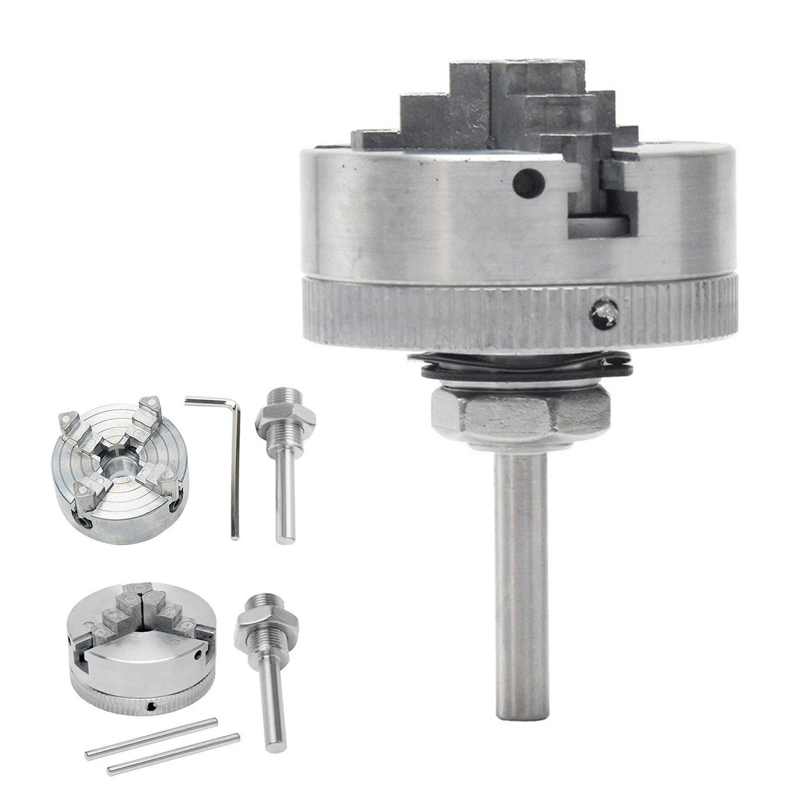 Metal 3/4 Jaws Manual Lathe Chuck Clamp Self-Centering Mini Drill Chuck