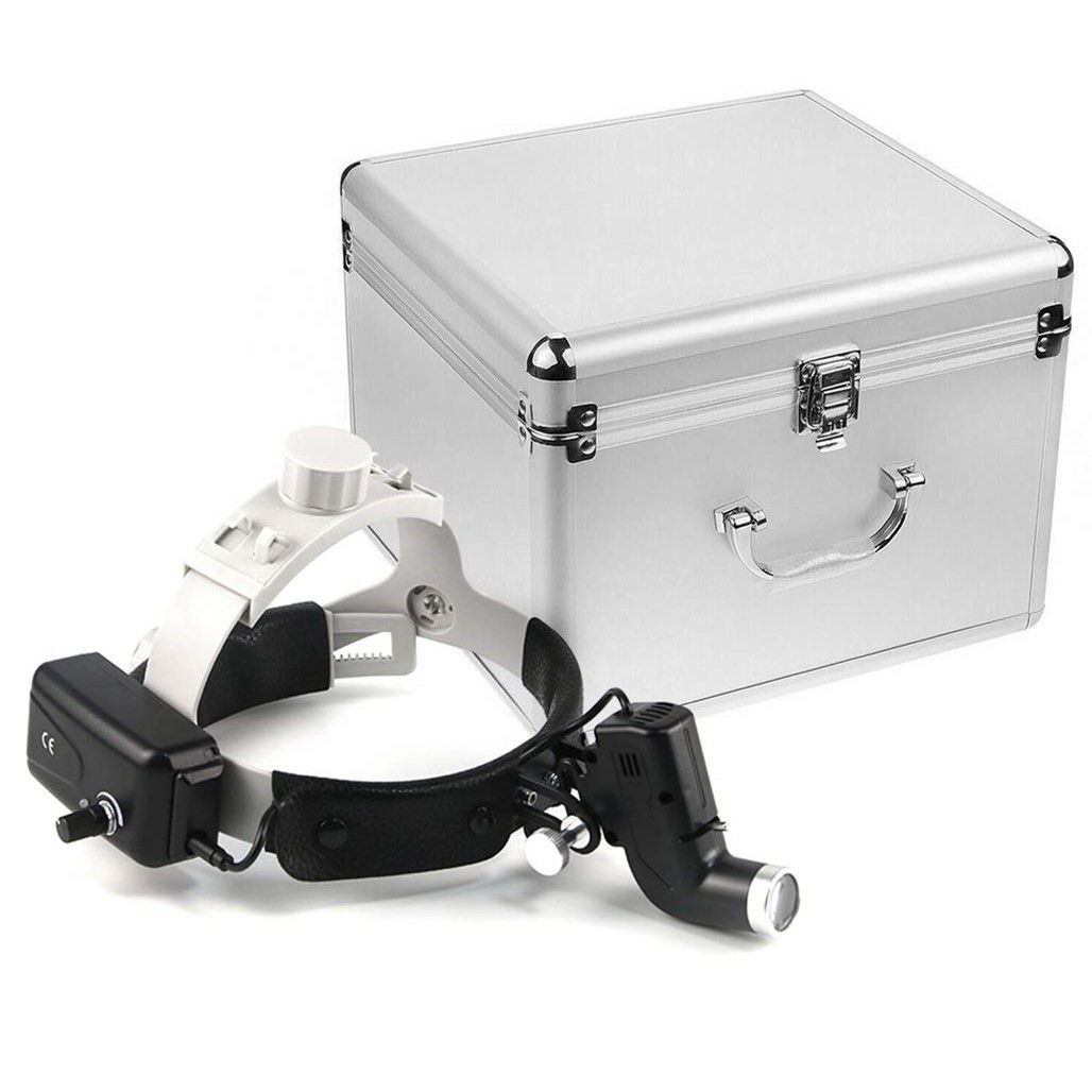 5W LED Dental Medical Head Light ENT Specific Black with Aluminum Box US STOCK