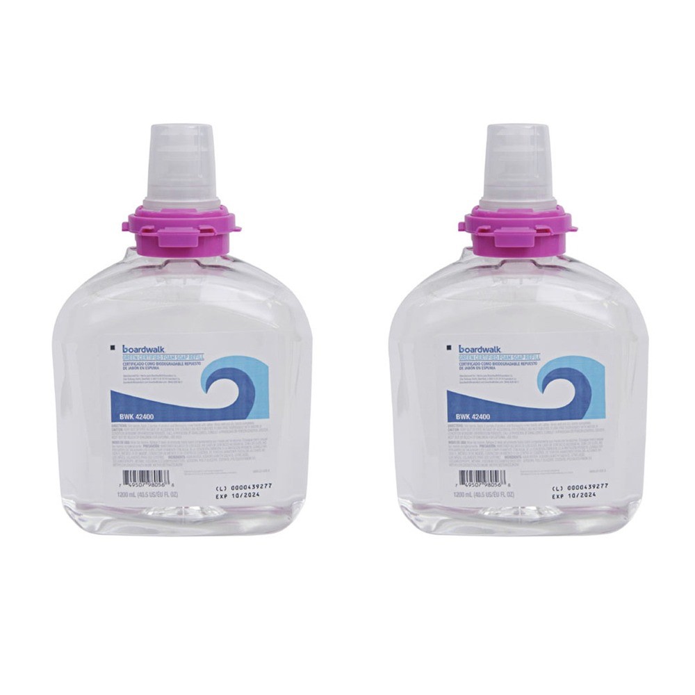 Boardwalk 1200mL Soap Dispenser & Unscented Soap Refill Bundle (2 Refill/CT) New