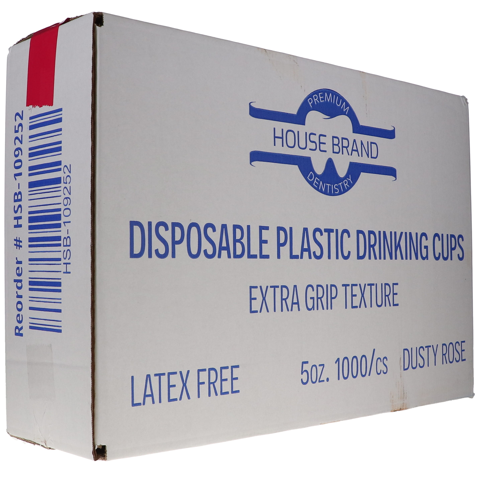 House Brand Dentistry 109252 Plastic Drinking Cups 5 Oz Dusty Rose 1000/Cs