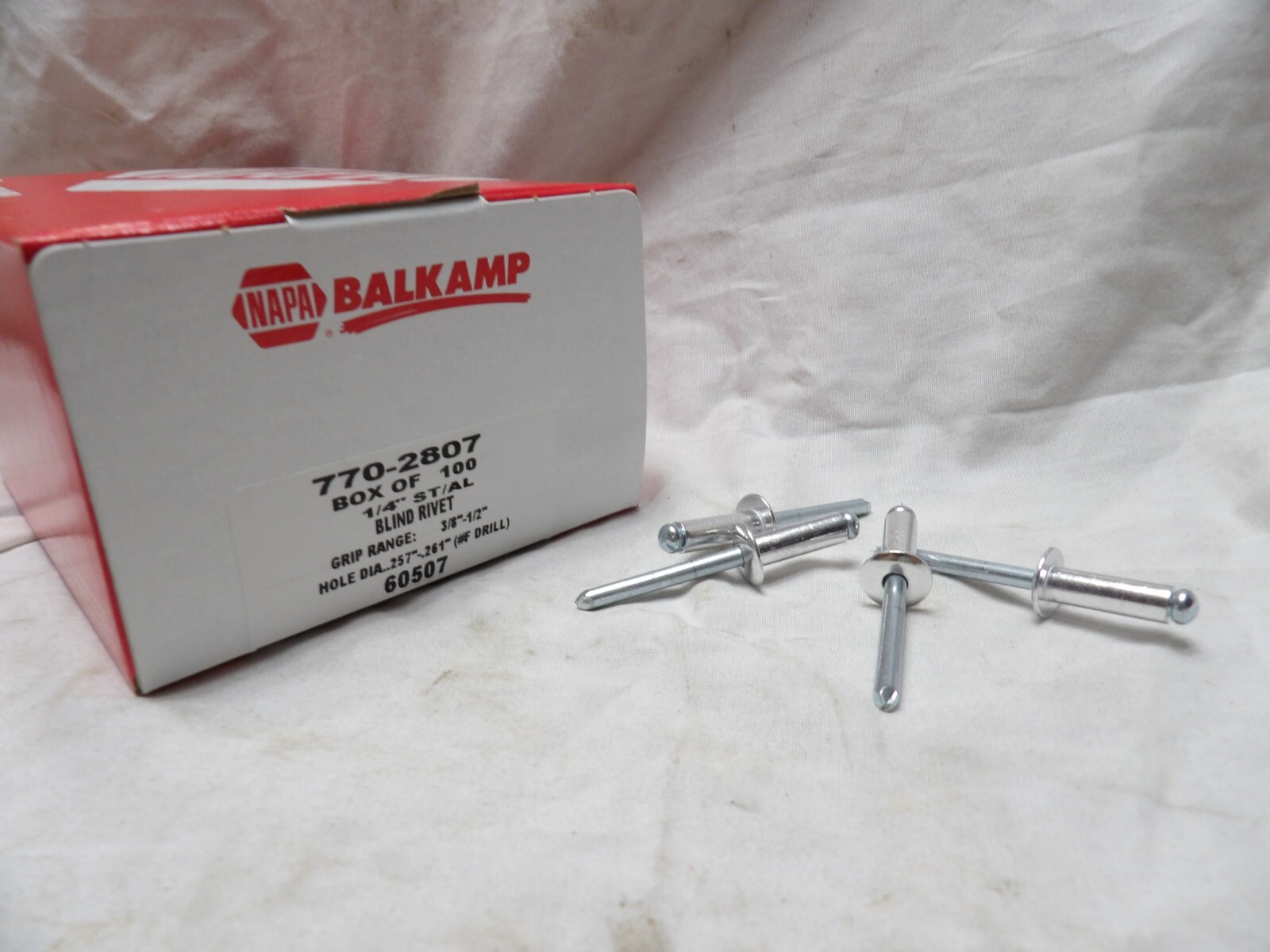 Balkamp 1/4″ ST/AL Blind Rivets 770-2807 (Box of 100)