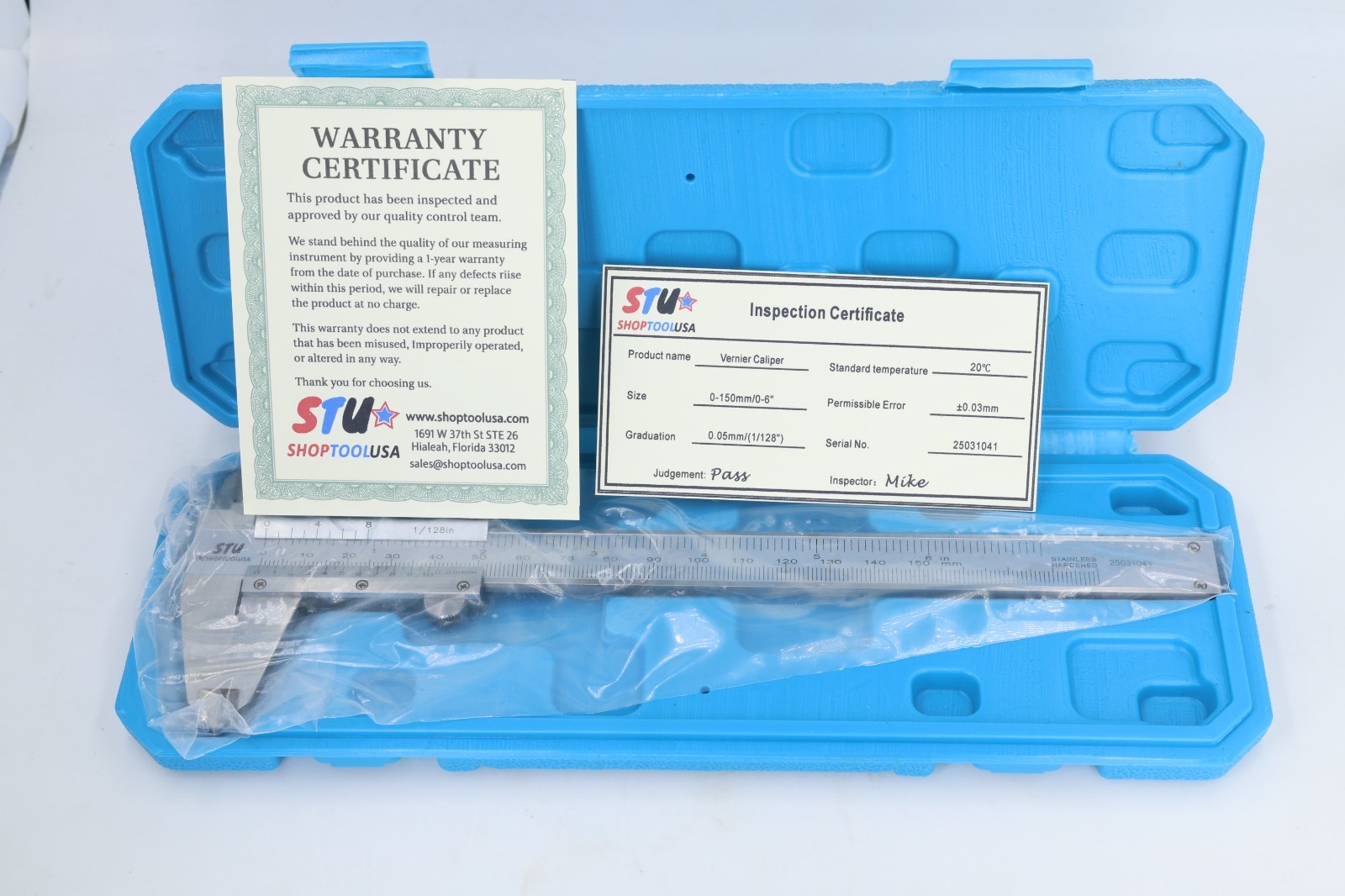 6″/150 mm Vernier Caliper Graduation 1/128 – 0.05 mm Stainless Steel