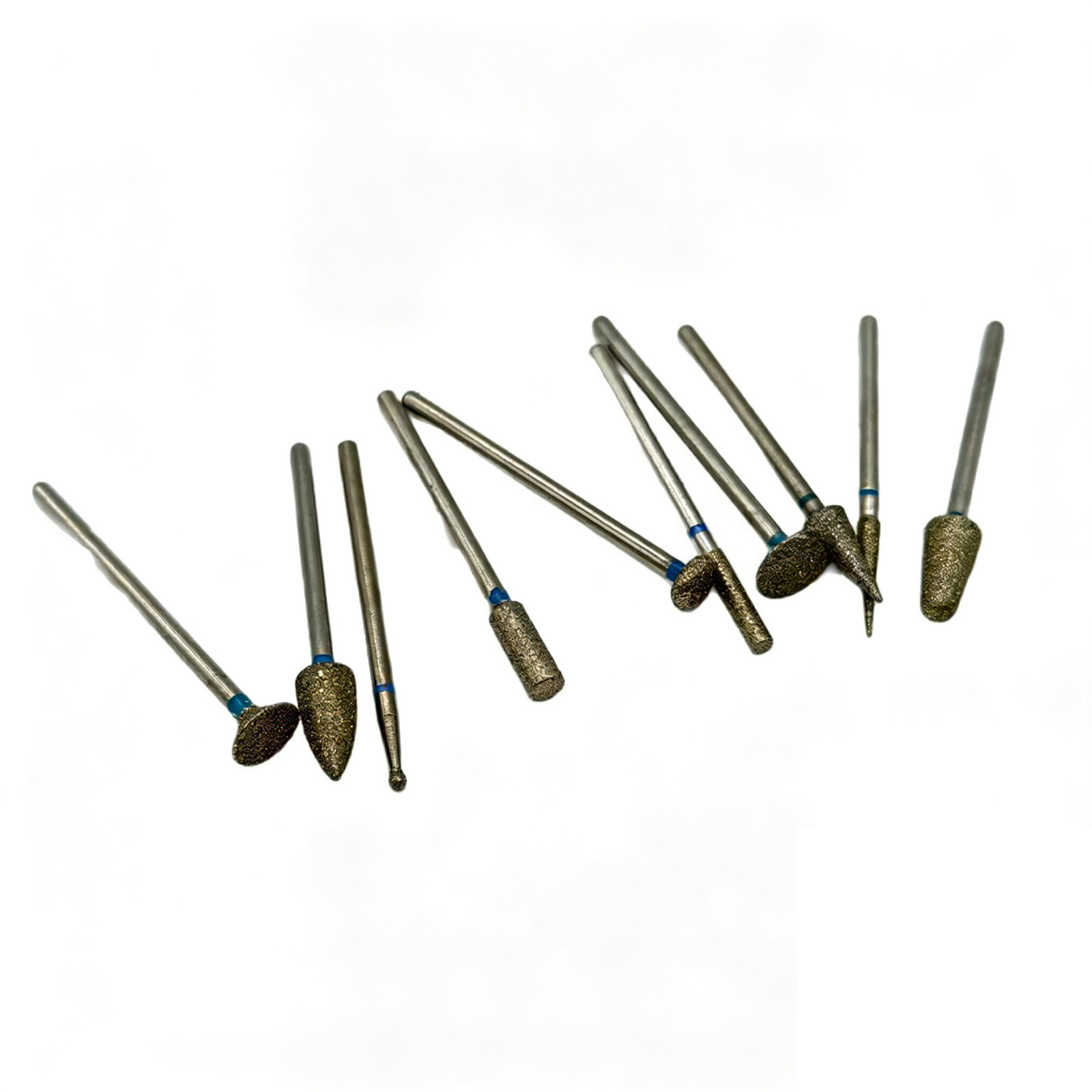 10PCS/Set Dental Lab Polishing Bur Drills Tungsten Steel Carbide Burs 2.35MM