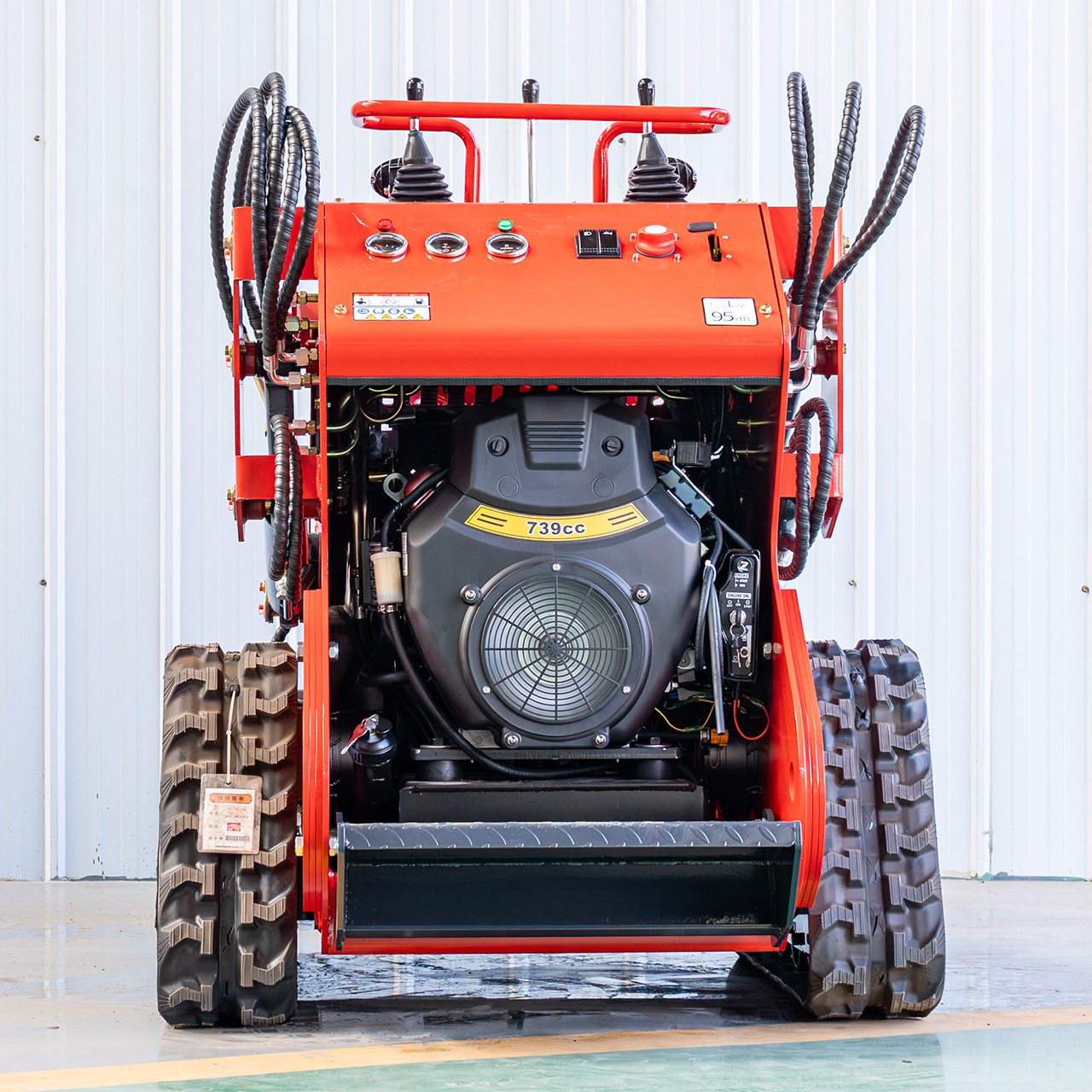 3300 lbs 1.5Ton Crawler EPA Mini Skid Steer 23HP 739cc 3-Pumps Loader 2025 USA