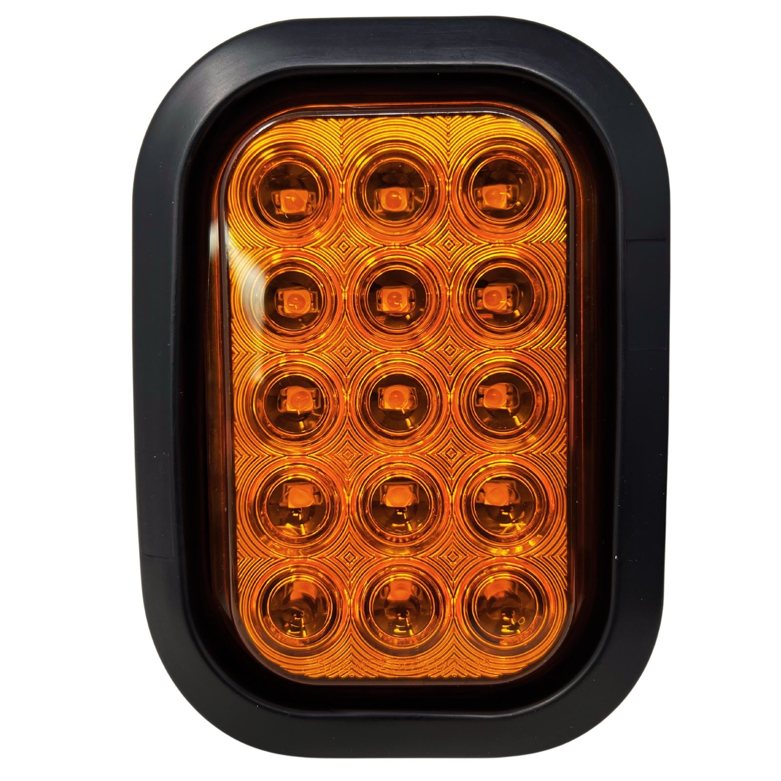 All Star Truck Parts 5×3 2x Amber Strobe Flashing Rectangle 15 LED Signal Turn