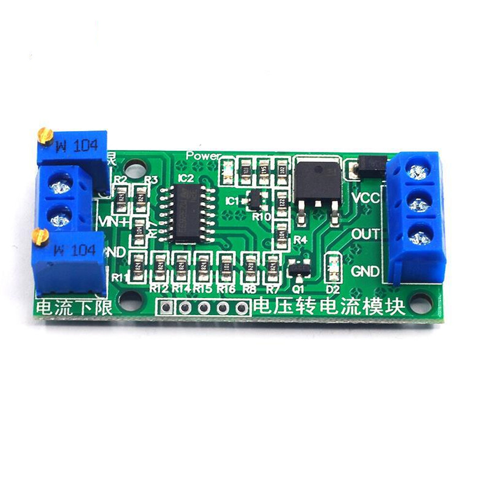 5 Voltage To Current Transmitter Signal Conversion Module 0~5V 3.3V 5V to 4-20mA