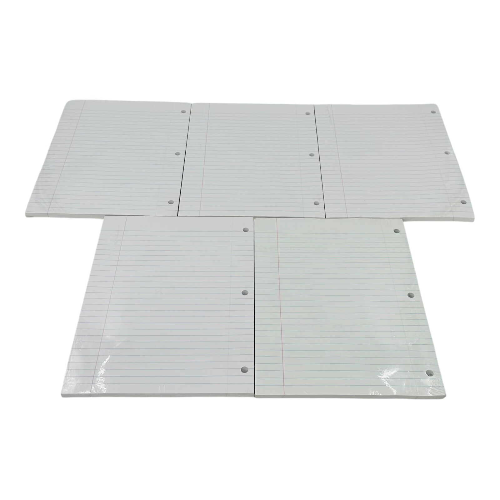 5 Packs Loose Leaf Filler Paper 3 Hole Punch 8 x 10.5 Wide Rule 120 Sheets/Pack