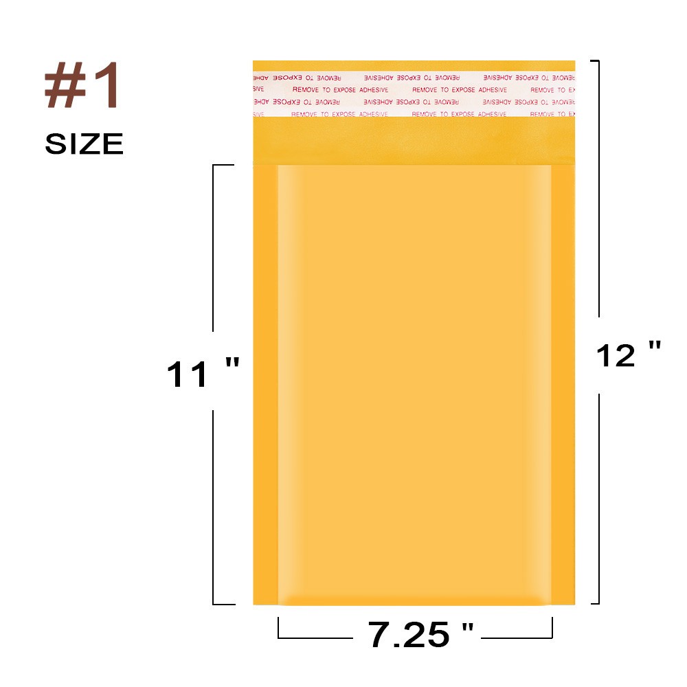 Any Size Kraft Bubble Mailers Shipping Padded Bags Mailing Envelope Self Seal