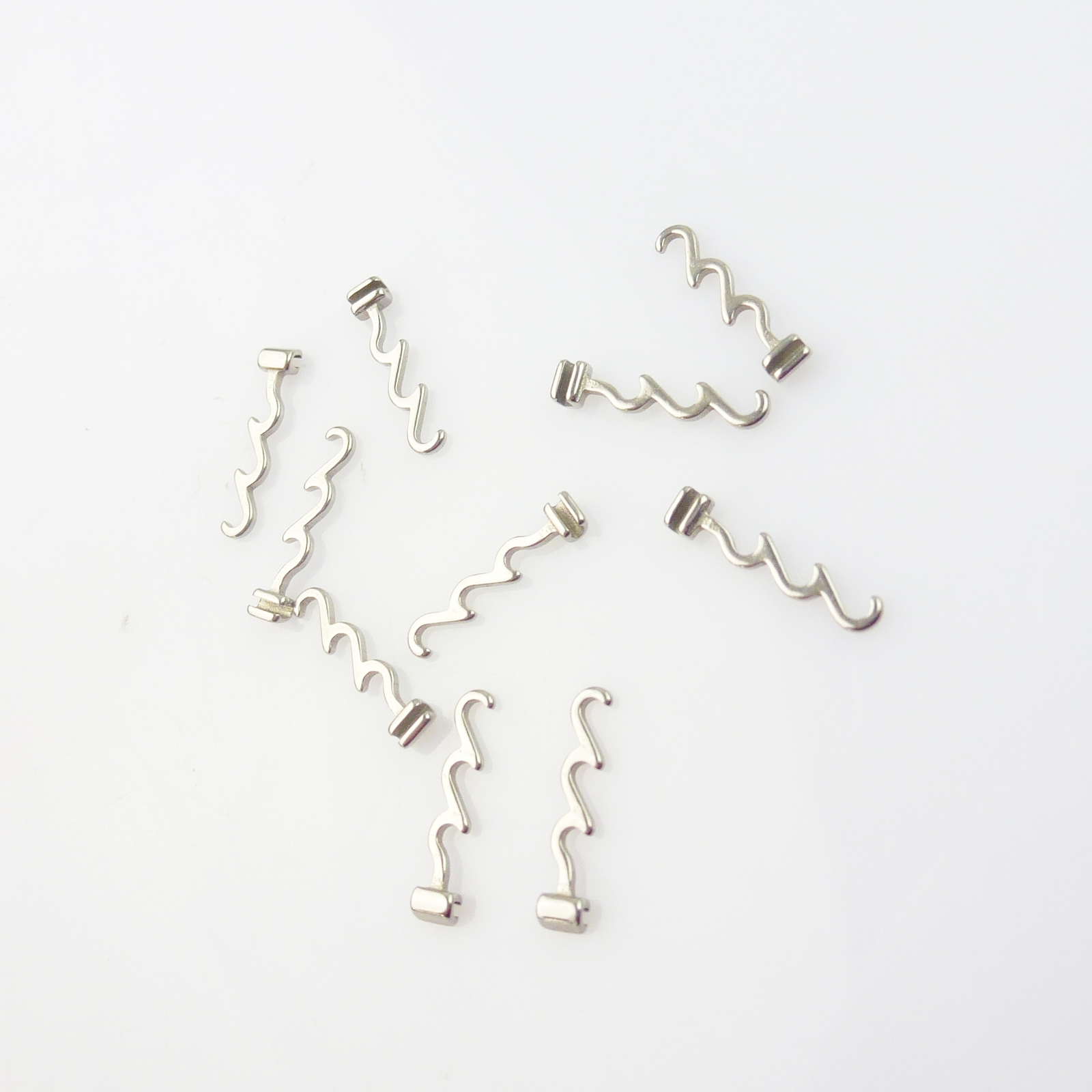 10 Pcs Dental Orthodontic Crimpable Hook Long/Medium/Short/Stop Stainless Steel