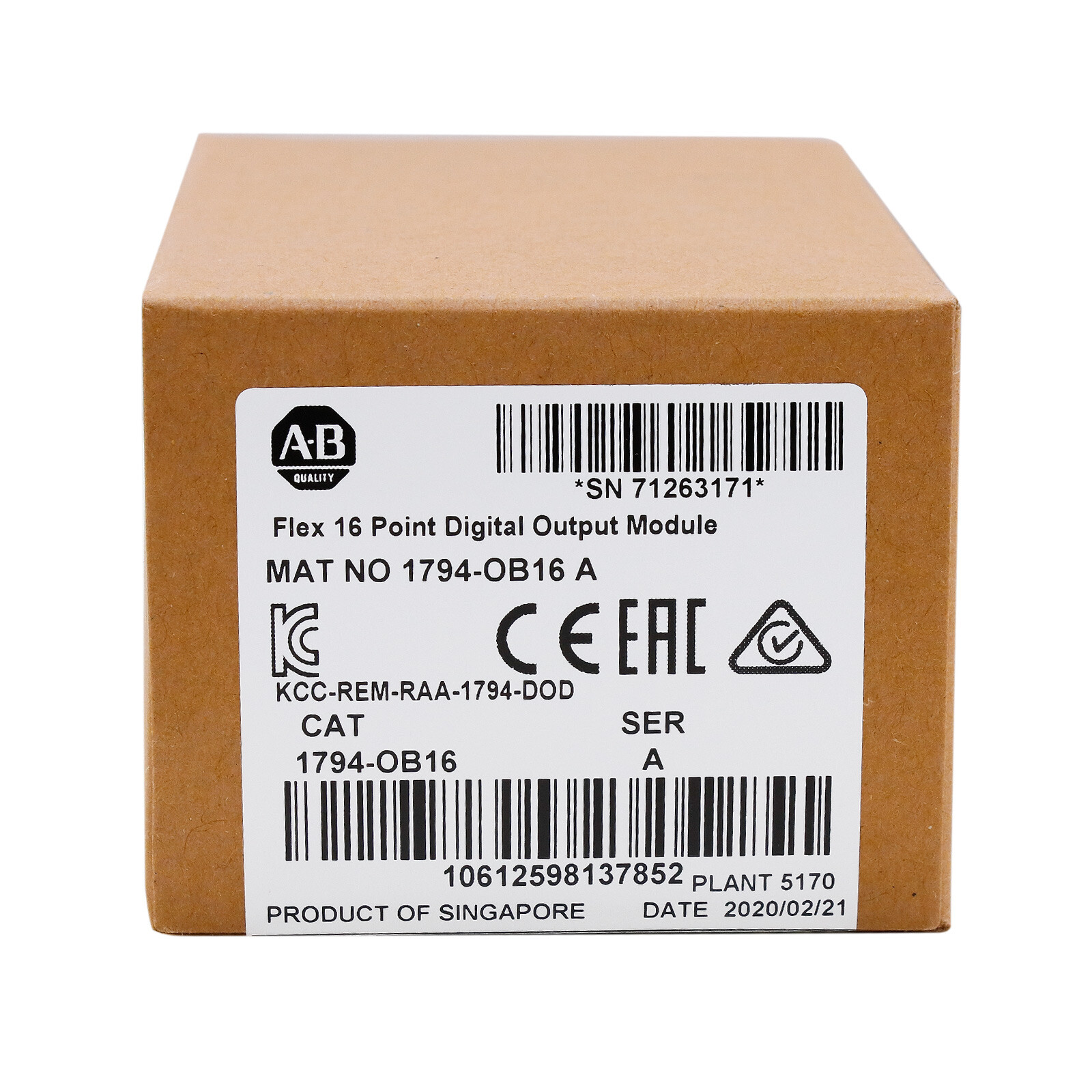 2020 NEW Sealed Allen Bradley 1794-OB16 16-Point Digital Output Module 1794OB16