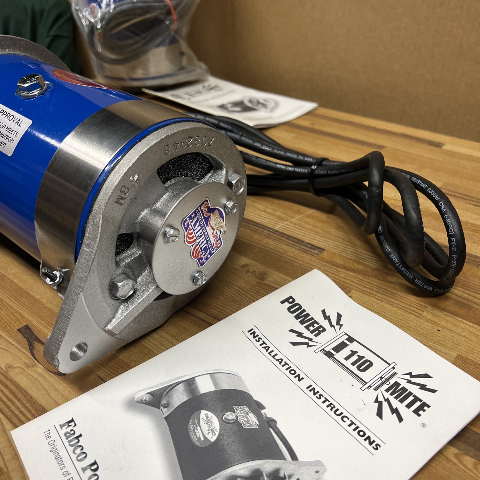 Fabco Power Mite PM-110 Belt Driven Generator 120V 50Hz