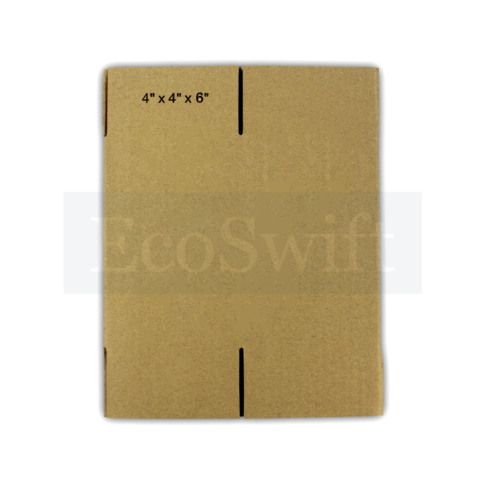 50 4x4x6 EcoSwift Cardboard Packing Moving Shipping Boxes Corrugated Box Cartons