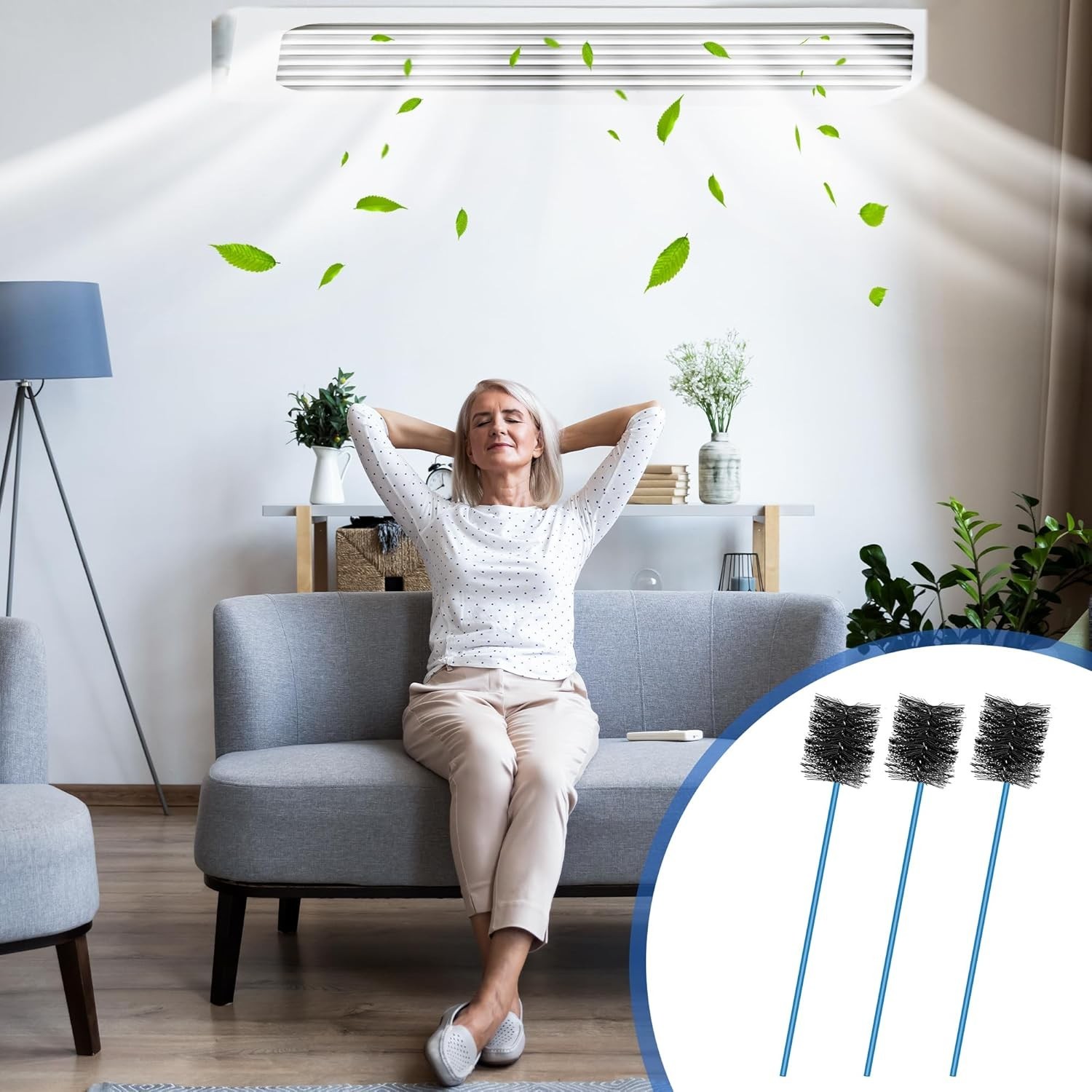 3 Pcs 16 Inch Flexible AC Drain Brush Set – Clean Your HVAC Condensate Trap