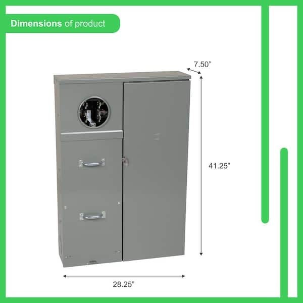 Square D SU3040D400CB 400A 30 Space Outdoor Ring Type Underground Main Breaker