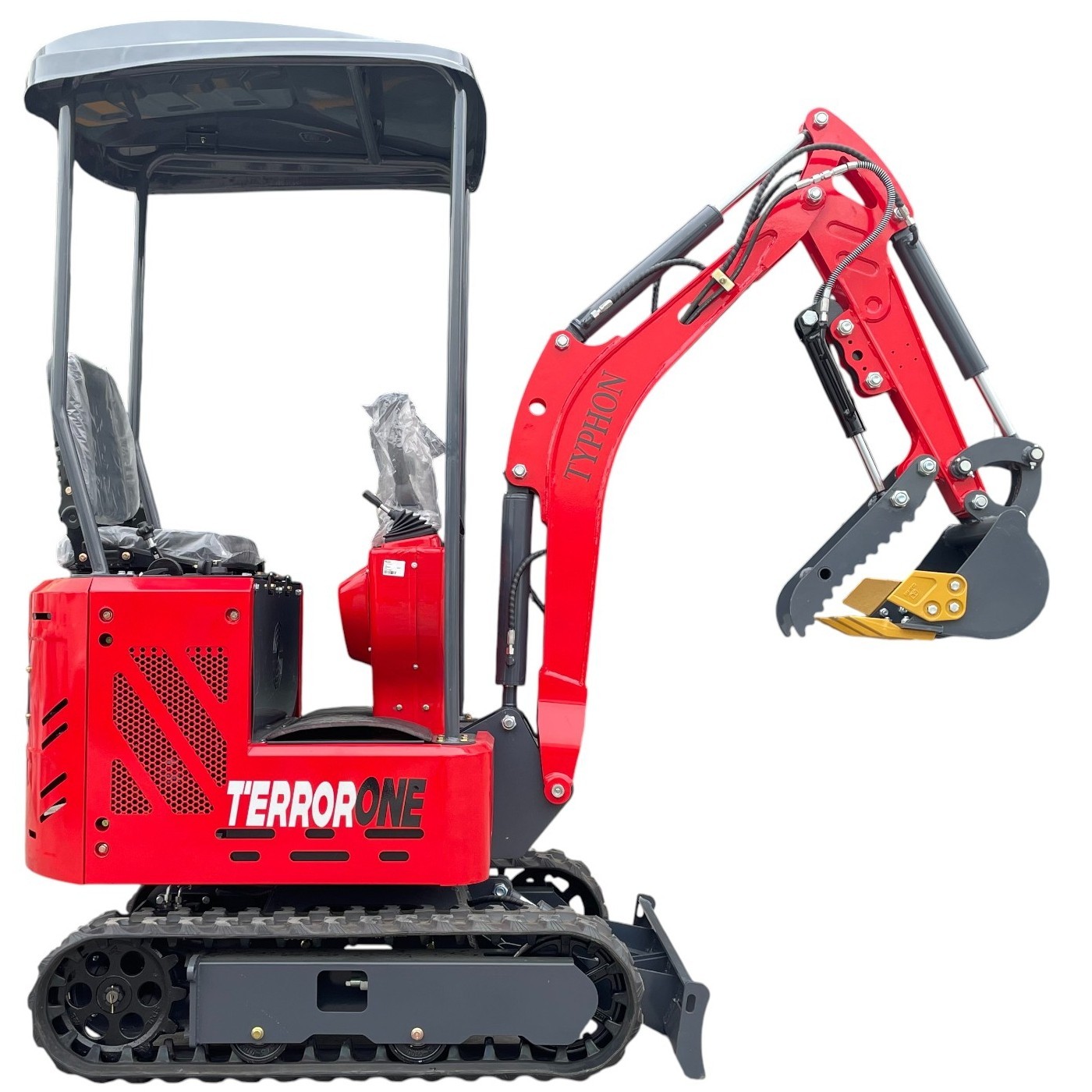 13.5HP Mini Excavator 1 TON B&S EPA Engine Hydraulic Thumb Digger Free Shipping