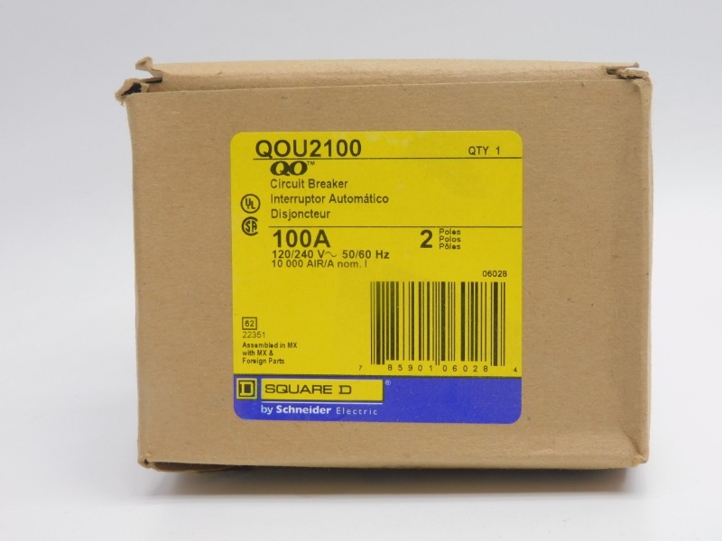 SQUARE D QOU2100 120/240V 100A NSMP