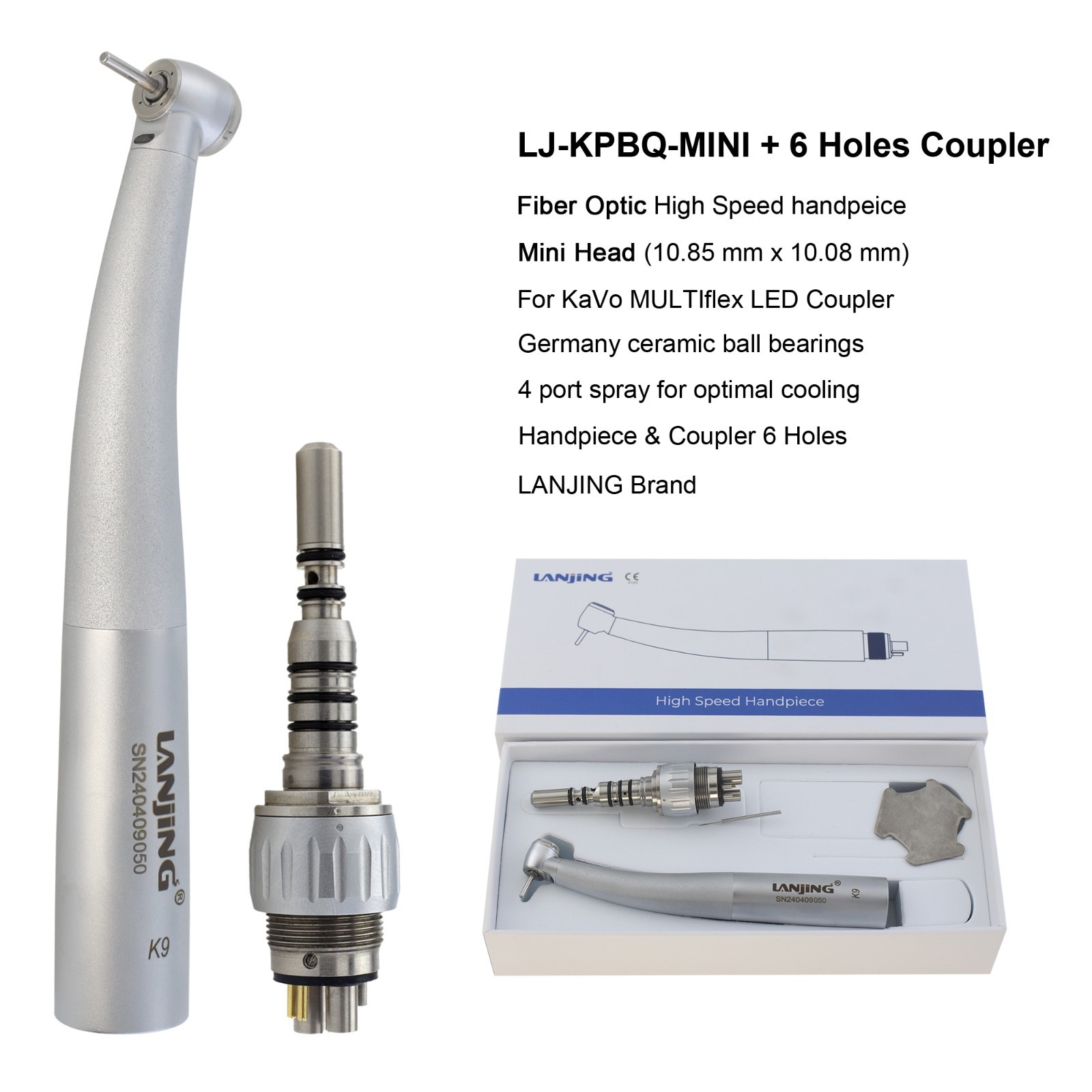 COXO Dental Handpiece Fiber Optic High Speed Turbine For KaVo MULTIflex Coupler