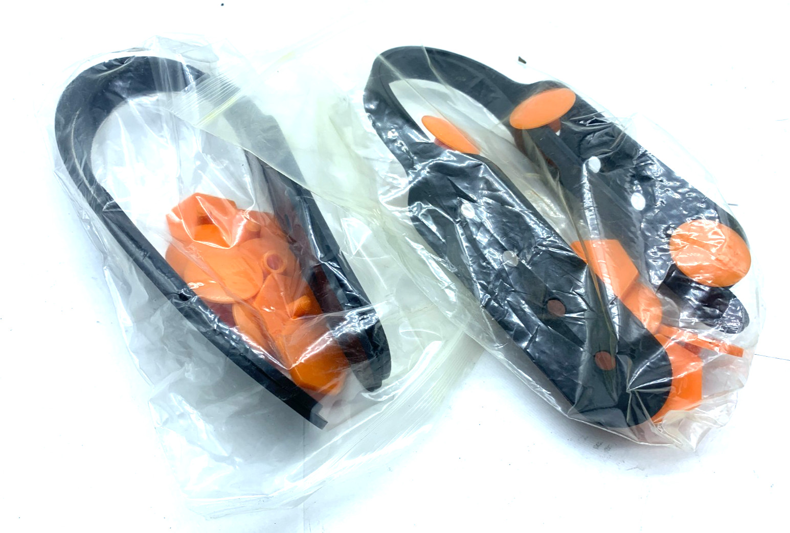 Two Sets of Lineman Rubber Sleeve Straps and Screw On Buttons