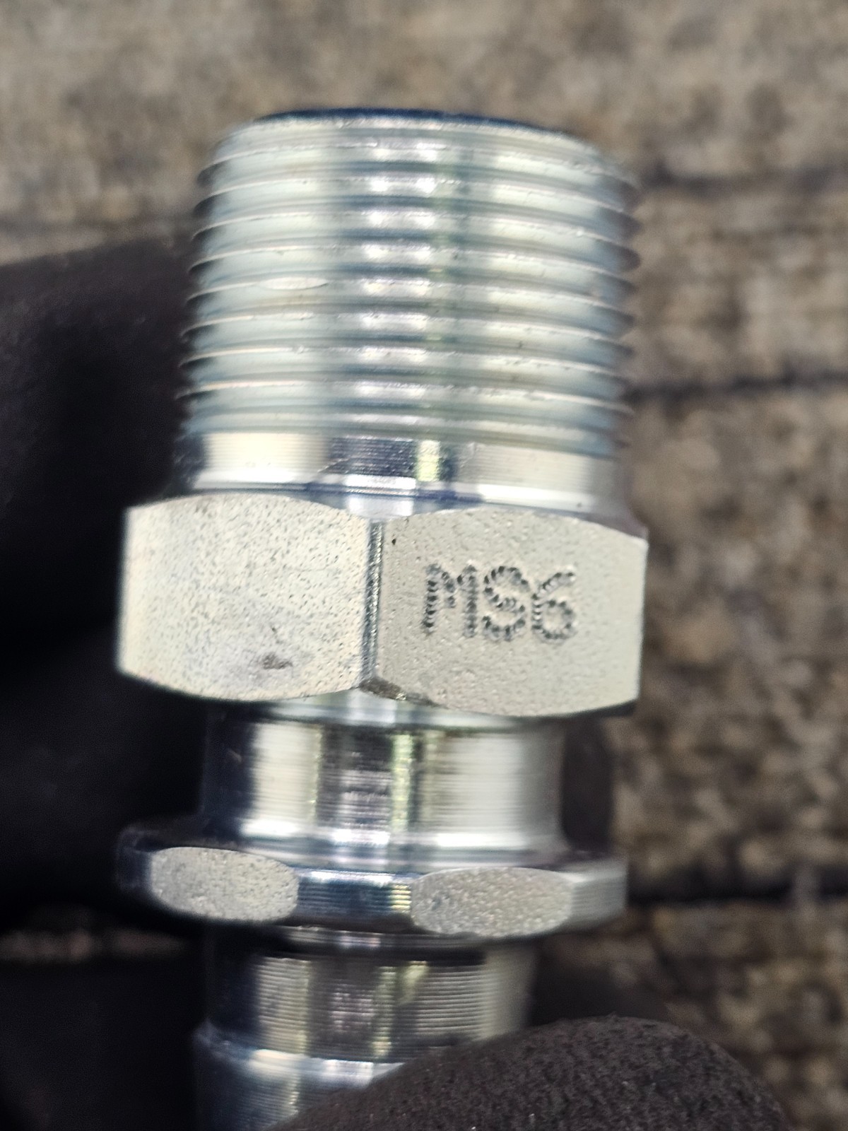 (QTY 2) Dixon MS6 Steel Hose Shank Male Stem Coupling Fitting 4-1/4″ x 1″ x .61″