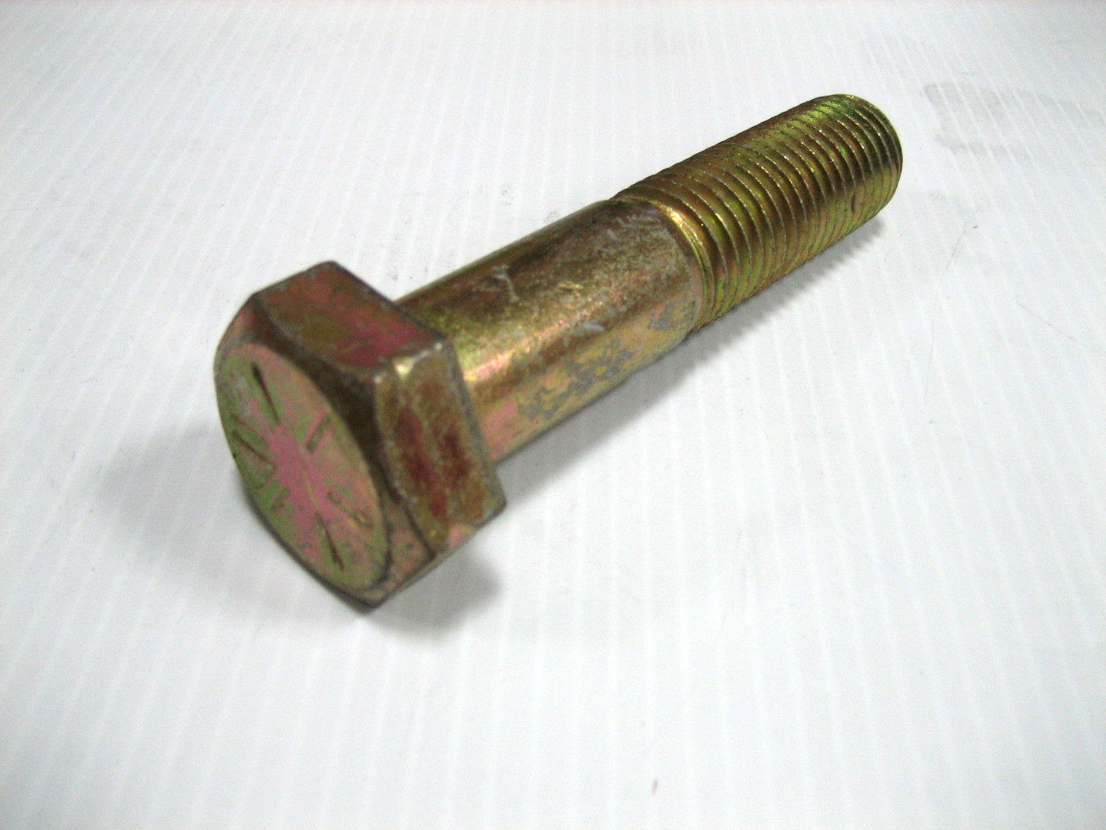 10 Pieces 1″-8 x 4-1/2″ HEX CAP SCREW GRADE 8 BOLT ZINC & YELLOW,Made in Canada.