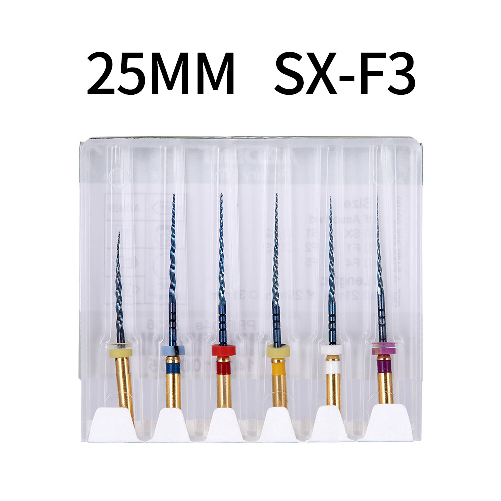AZDENT Dental Endo Rotary Files X-Pro Gold Taper SX-F3 NITI Root Canal Files