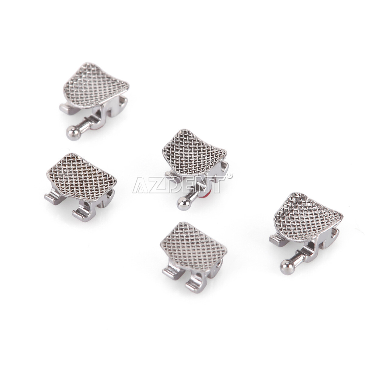 AZDENT Dental Orthodontic Brackets Braces Metal Mini Roth/MBT .022 Hooks 345