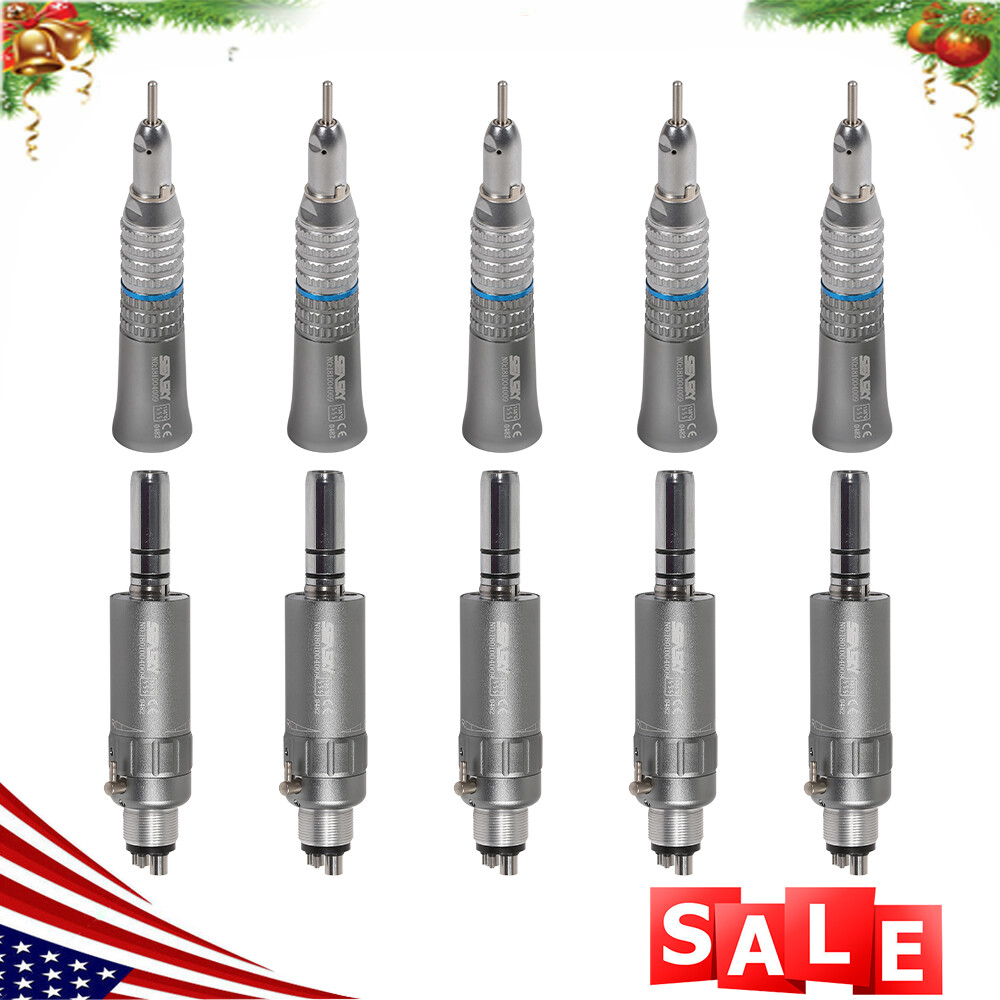 SEASKY Dental Straight Nosecone / Air Motor Low Speed Handpiece E-type 4 Hole st