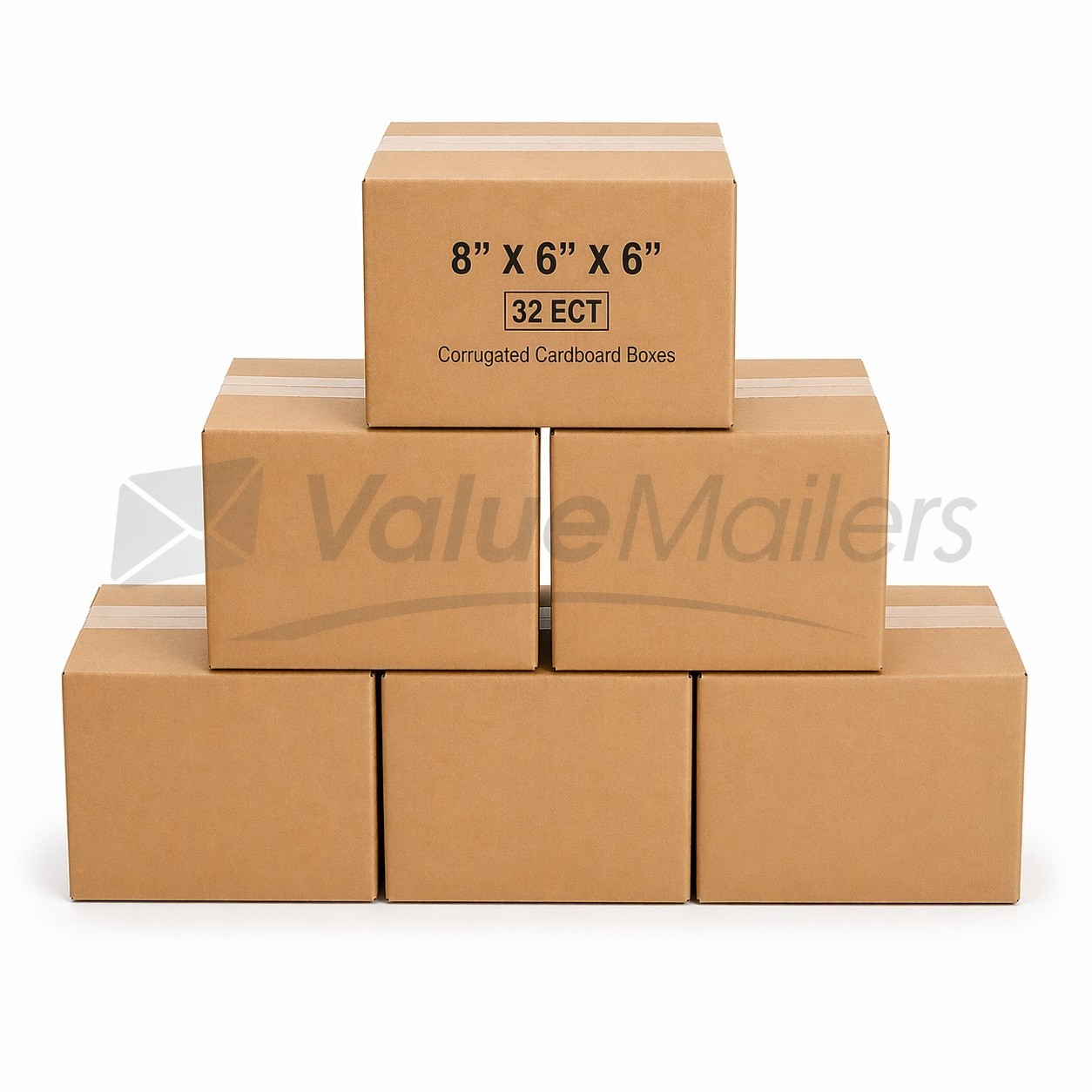 8x6x6 Shipping Boxes Corrugated Mailers 50 100 200 Pack 32 ECT Cardboard Box