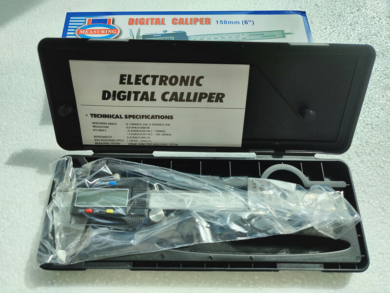 6″ LCD Digital Stainless Steel Caliper Vernier 150mm CNC Micrometer Measure Tool