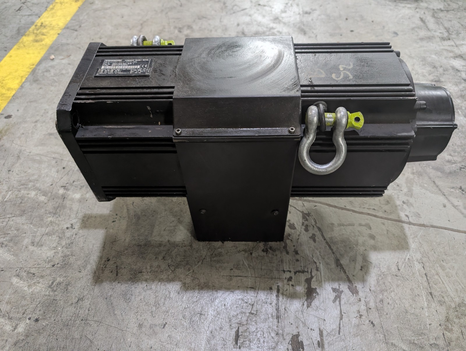 Indramat MHD112D-027-PP0-BN Servo Motor, Attached to unit LEM-RB112C1XX cooling