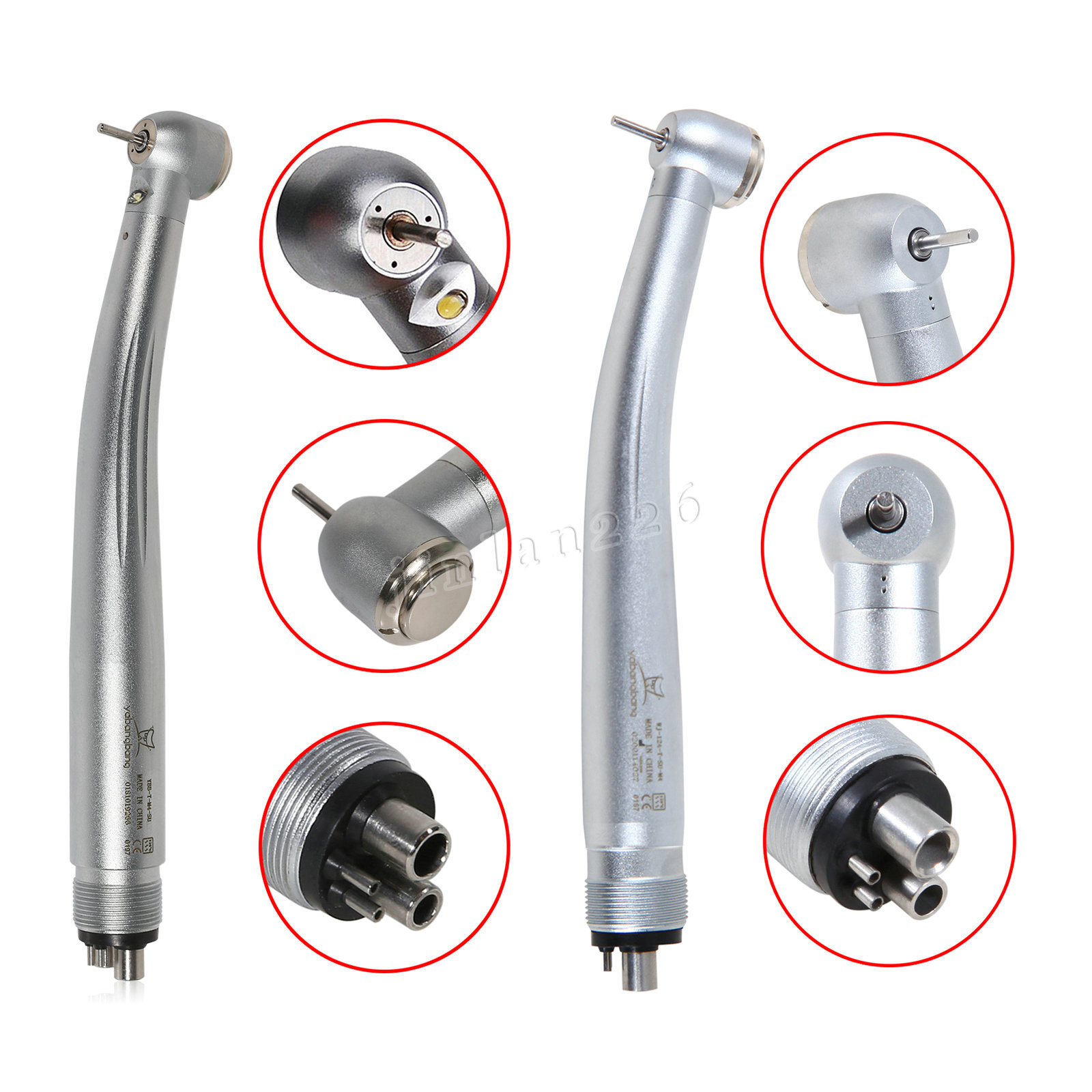 10* Yabangbang Dental (LED E-generator) High Speed Handpiece 2/4 holes For KaV