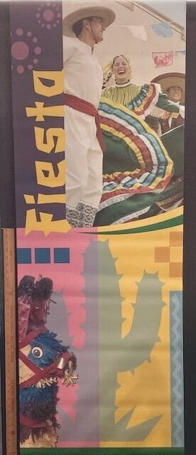 MEXICO POSTER ⭐62″ LONG!!!⭐ MEXICAN TACO RESTAURANT WINDOW FOOD TRUCK CONCESSION
