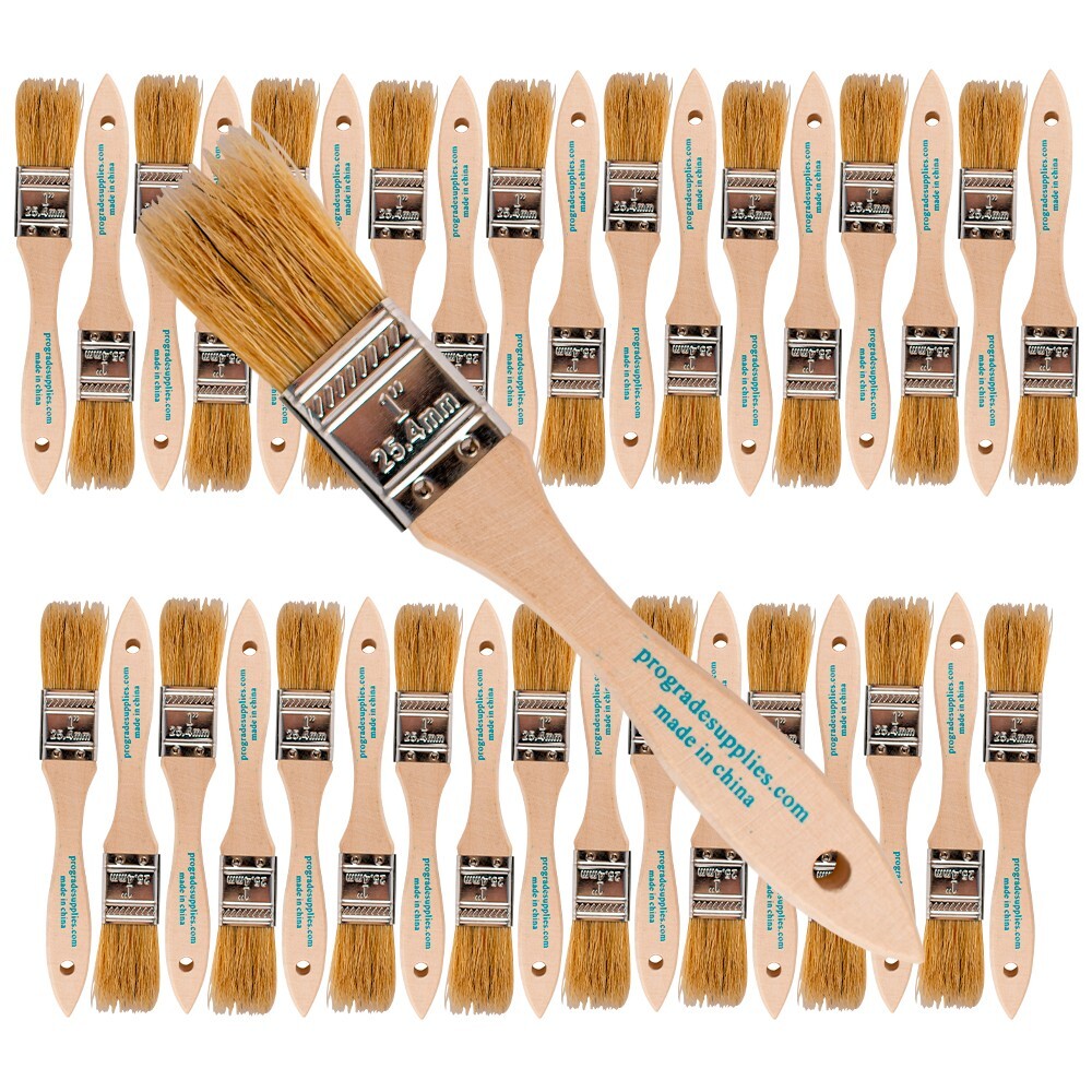 36 Pack – 1″ Chip Brushes for Paints, Stains, Varnishes, Glues & Gesso