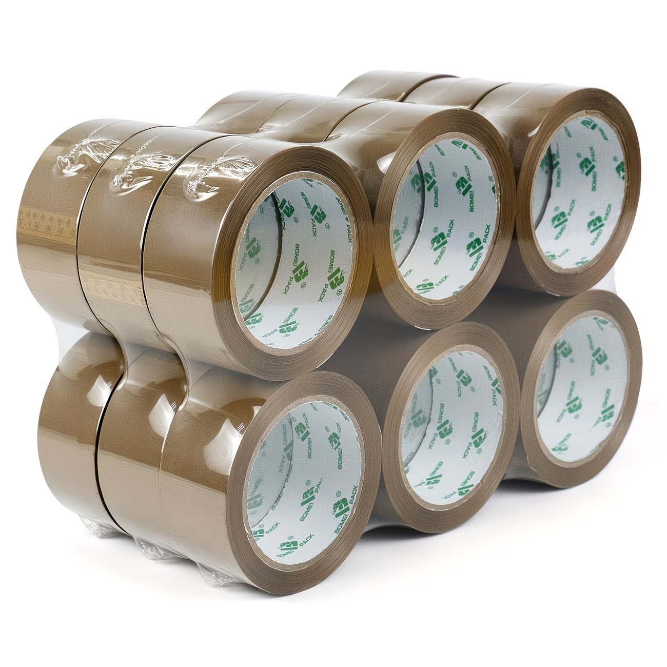 Brown Packing Tape 2 Inch x 110 Yards Moving Shipping Box Sealing 2.0 Mil