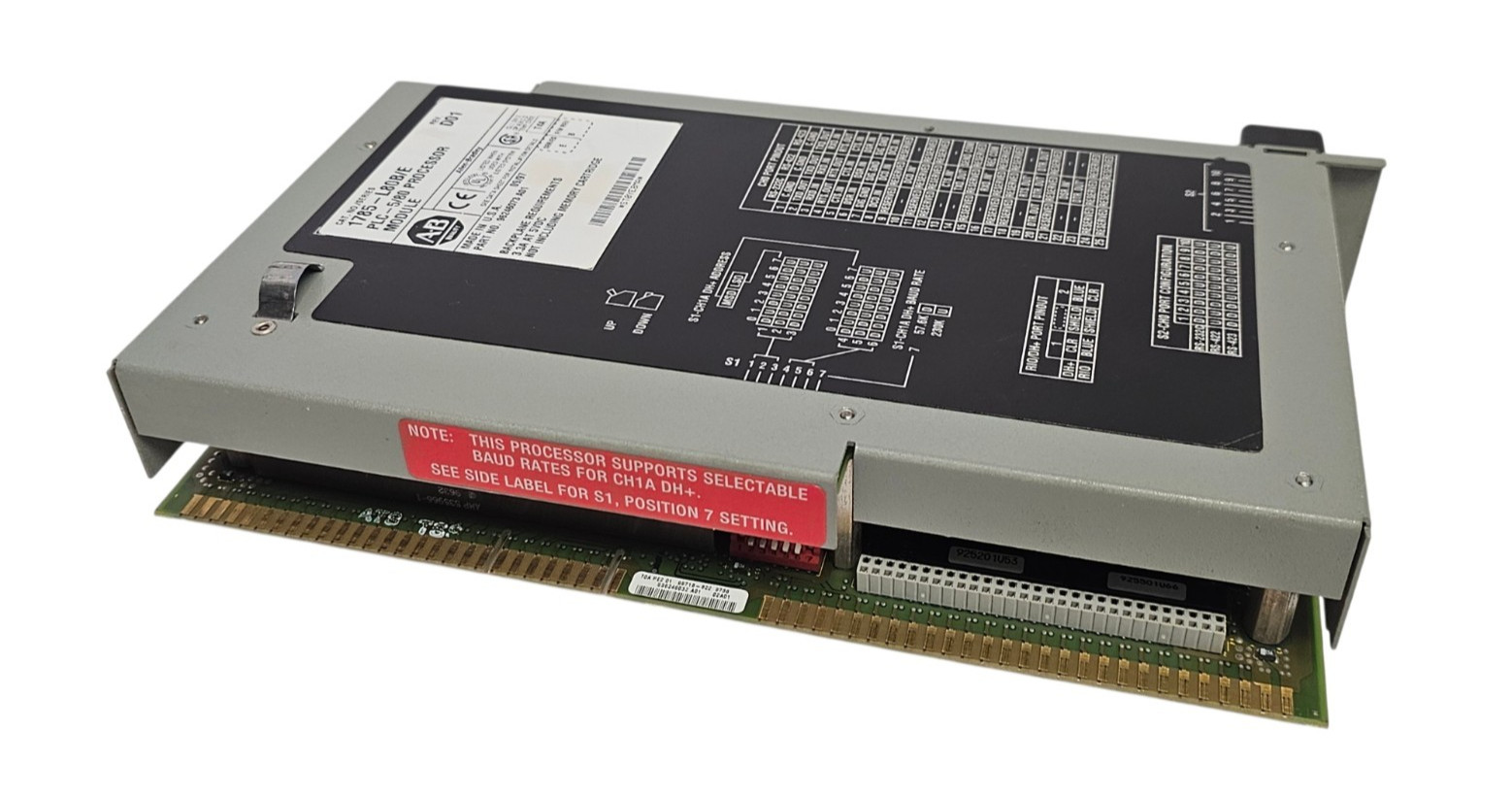 ALLEN BRADLEY 1785-L80B /E PLC-5/80 PROCESSOR MODULE REV. D01 F/W REV. B SER. E