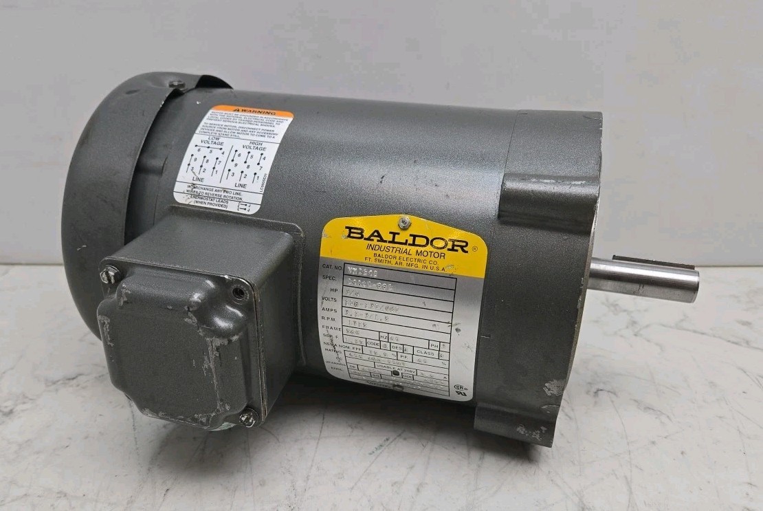 Baldor VM3542 Reliance Industrial Motor 3/4 Hp 3Ph 1725Rpm 208-230/460 Used LT4