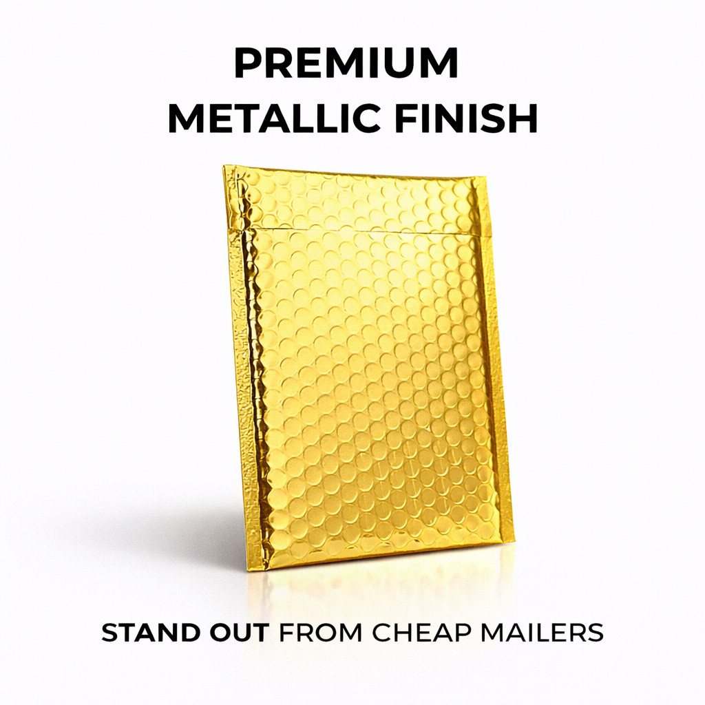 Any Size Color MATTE METALLIC Poly Bubble Mailers Mailing Padded Envelopes USA