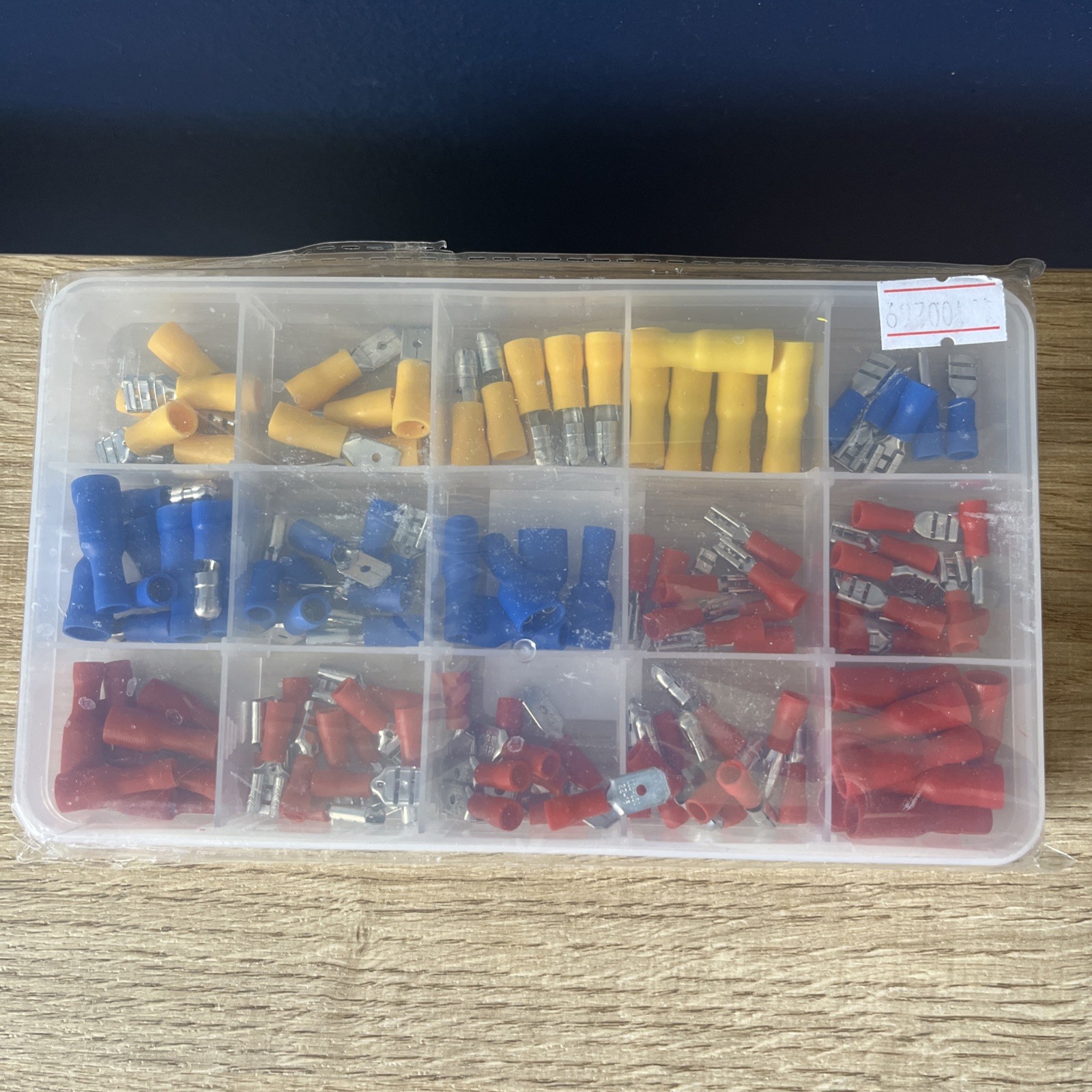 Assorted Crimp Spade Terminal Insulated Electrical Wire Connector Kit 120 PCs