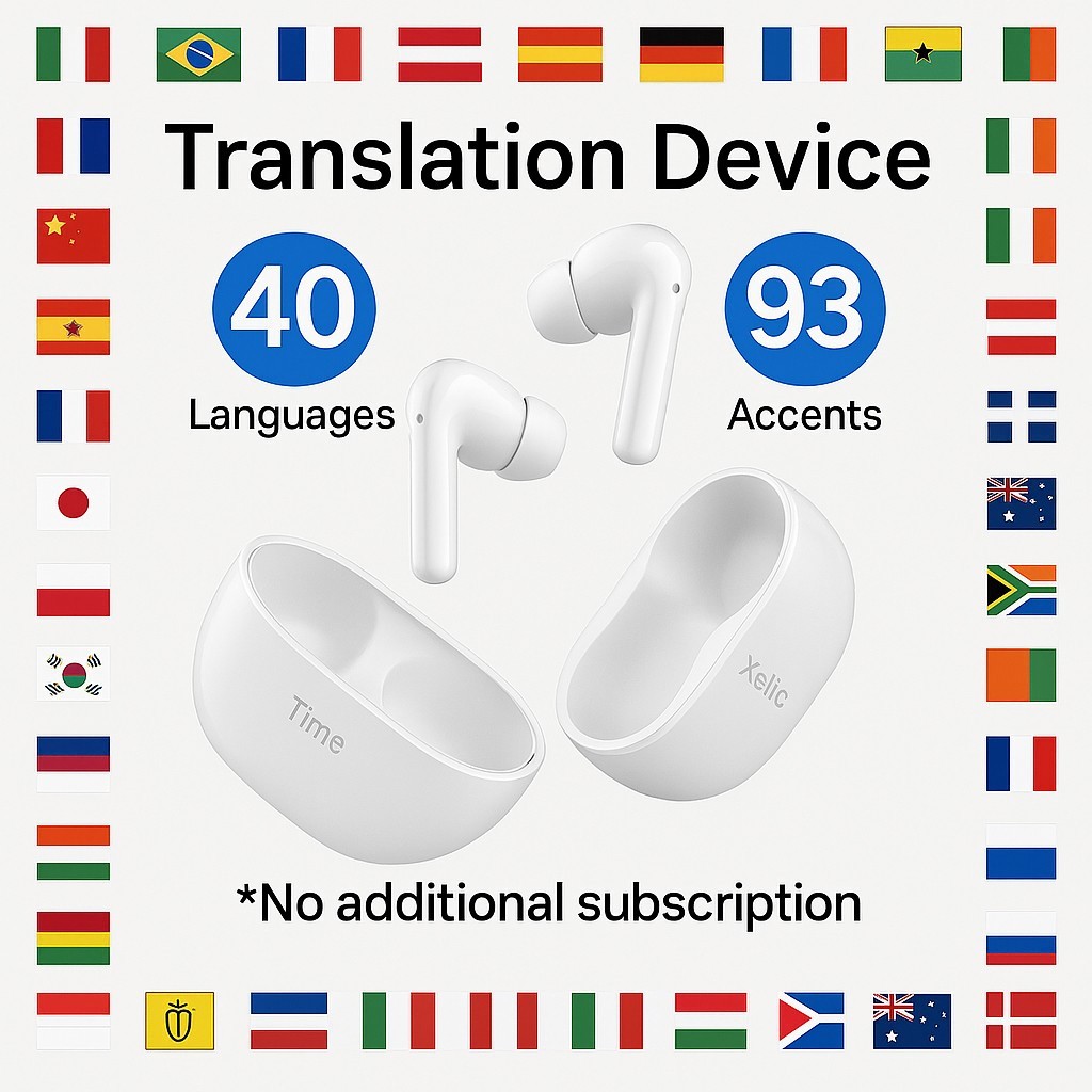 Timekettle M3 Earbuds 3-in-1 Language Translation No Subscription – White Color
