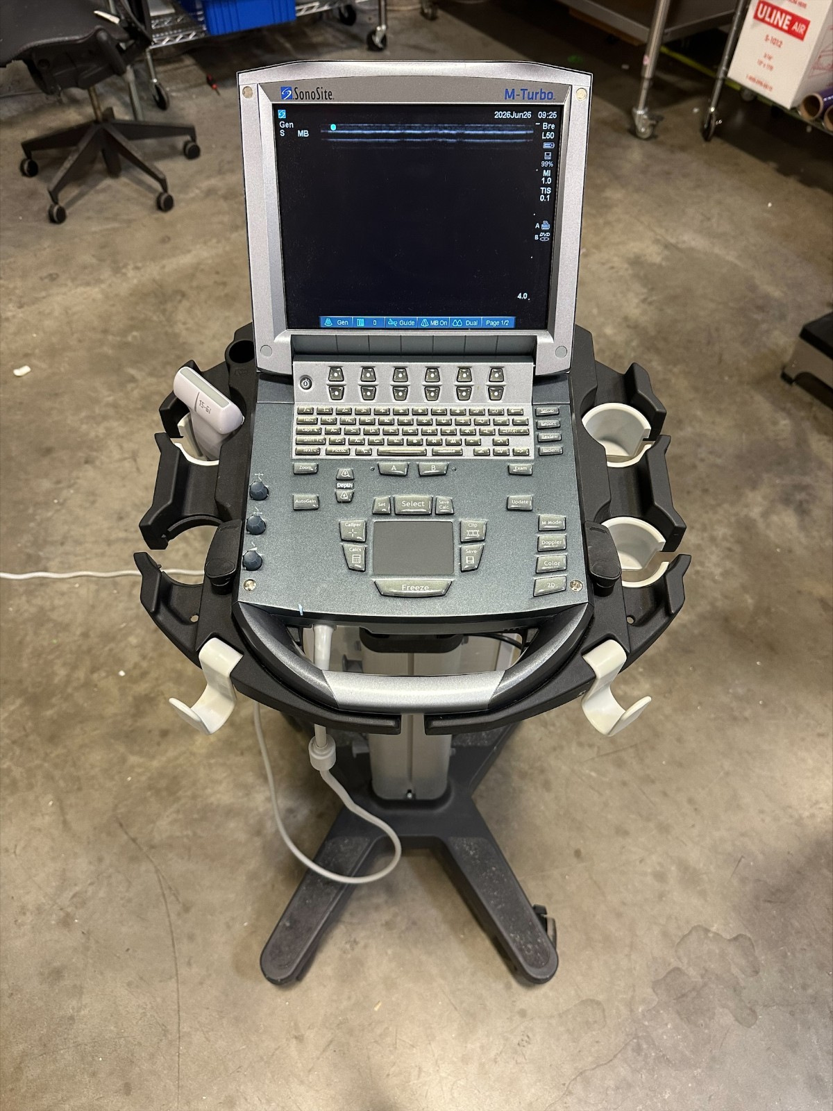 Sonosite M-Turbo Ultrasound With 15-6 Transducer
