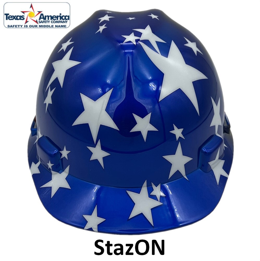 MSA Freedom Series Cap Style Hard Hat StazON Suspension – Stars and Stripes