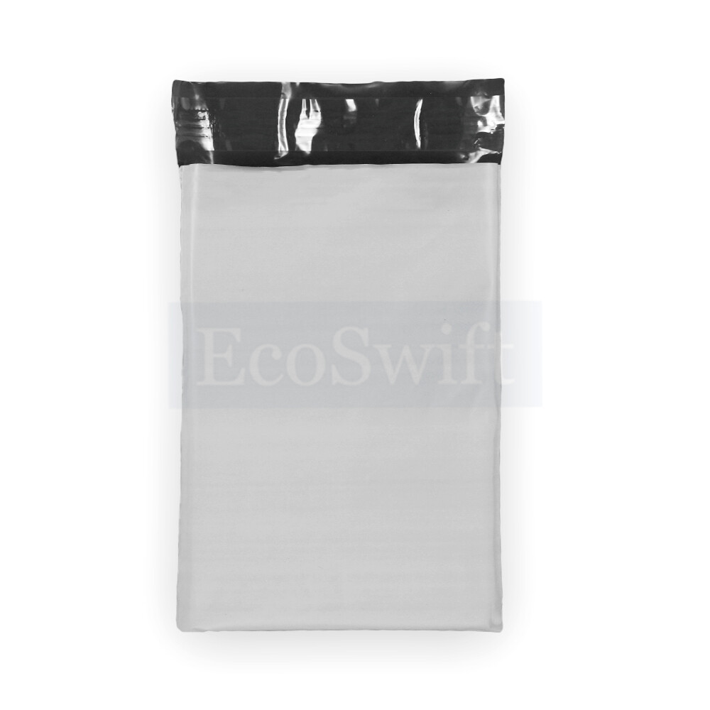 50 7.5 x 10.5 ECOSWIFT WHITE POLY MAILERS SHIPPING ENVELOPES BAGS 2.35 MIL