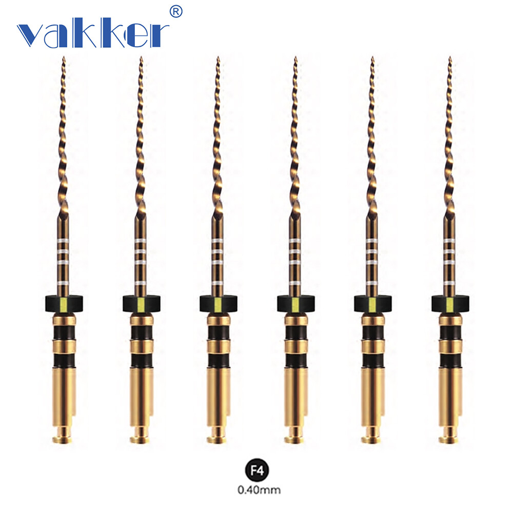 Vakker Dental NITI Taper Gold Endodontics Rotary Files Assorted 21mm/25mm/31mm
