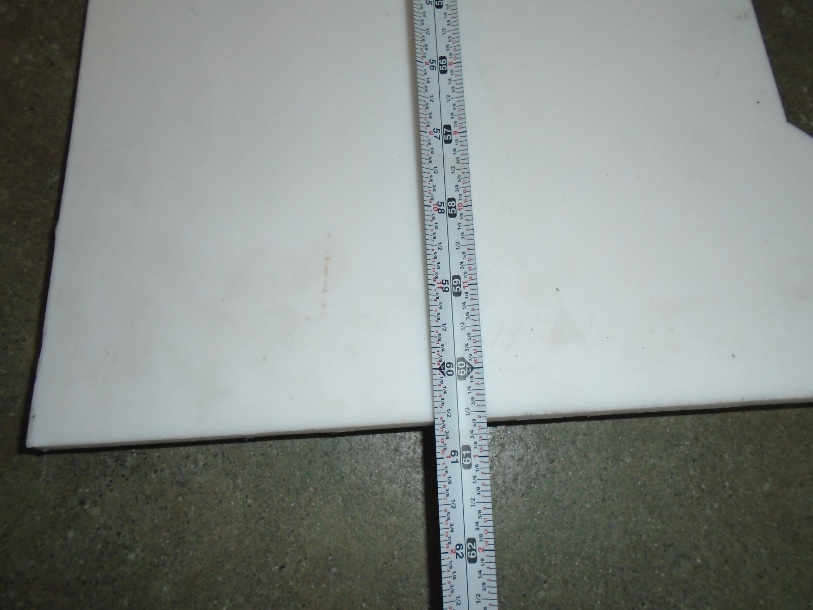 1/4″ TEFLON Flat Sheet Stock Plastic PTFE 1/4″ x 8″ x 60″ OAL
