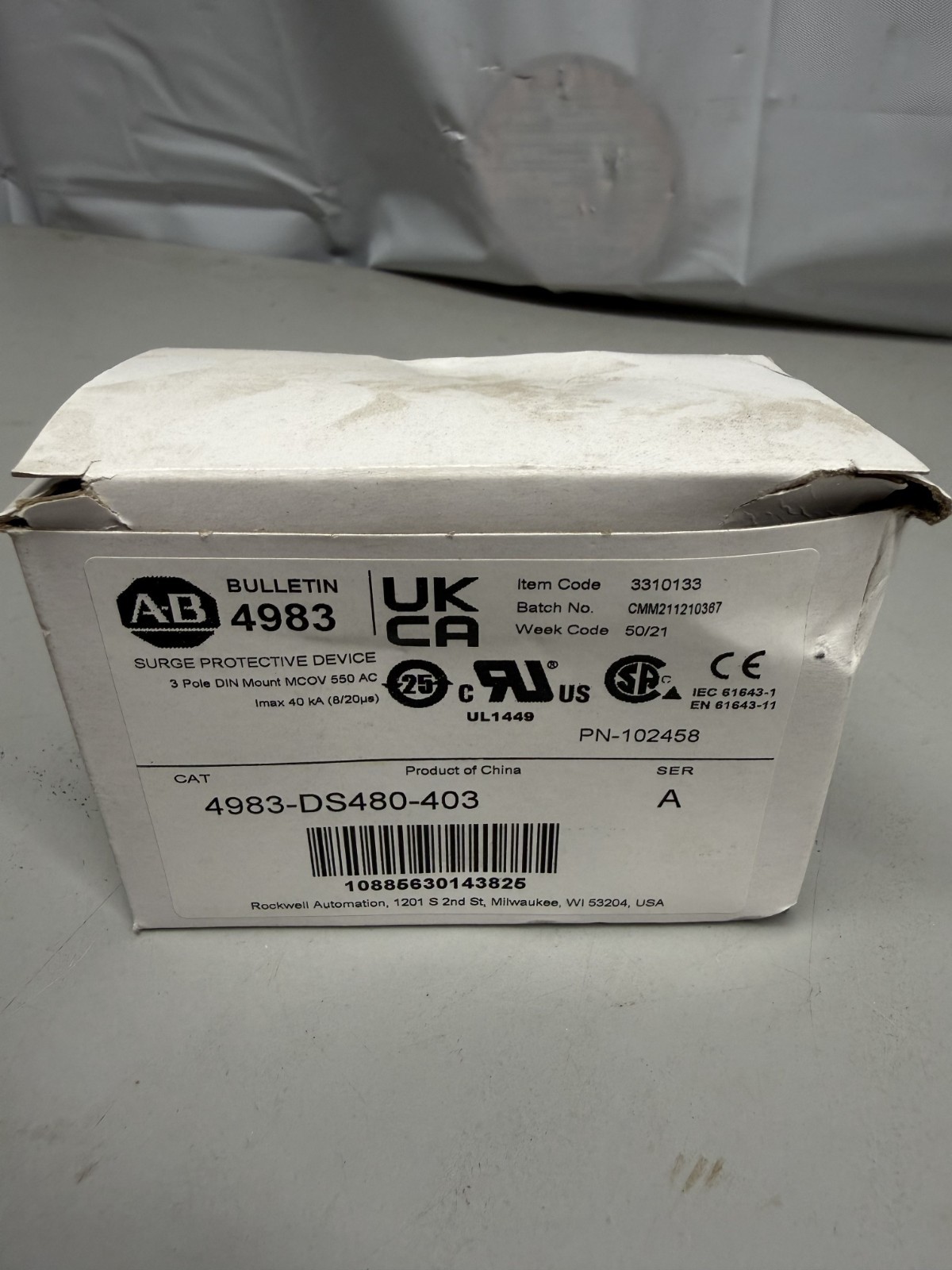 NEW Allen Bradley 4983 4983-DS480-403 Surge Protective Device