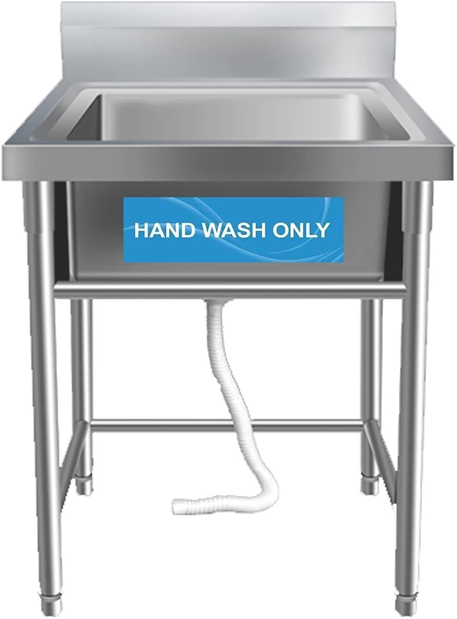 4 Pack Wash Rinse Sanitize Sink Labels Waterproof Sticker Signs Perfect for 3…