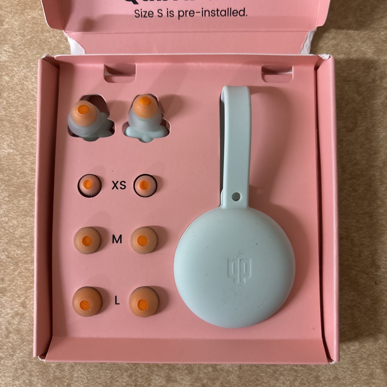 QubitPulse Bloom Ear Plugs for Multi Size Plugs for Ear Canals Blue OPEN BOX