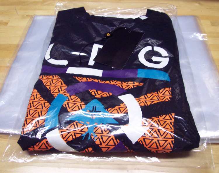 500-CLEAR 9″ x 12″ POLY T-SHIRT / APPAREL PLASTIC BAGS 2″ FLAP 1MIL HIGH CLARITY